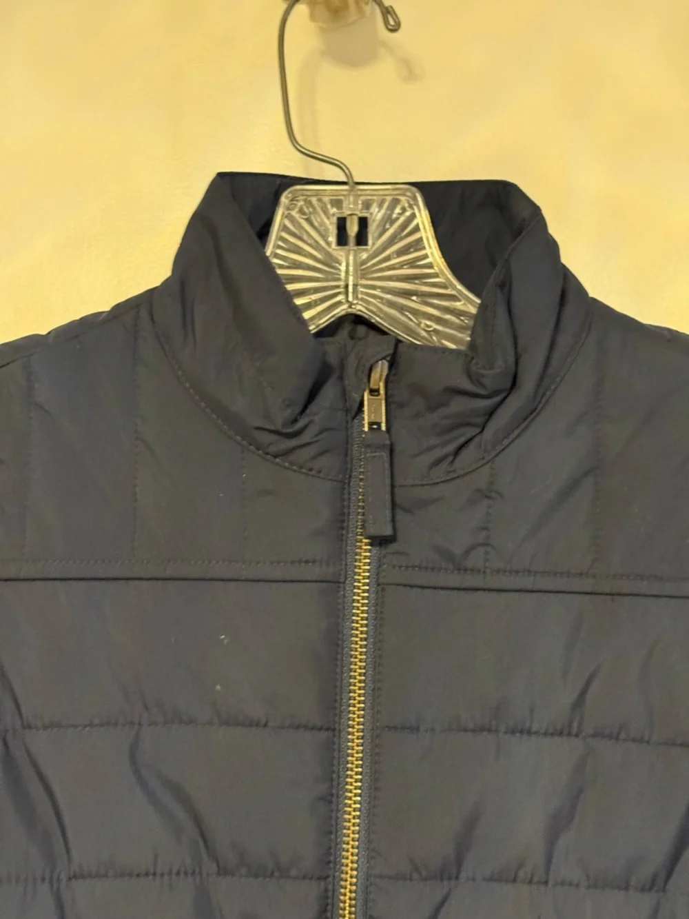 Crewcuts Navy Quilted Walker Zip Up Vest sz6-7 Kids Pockets